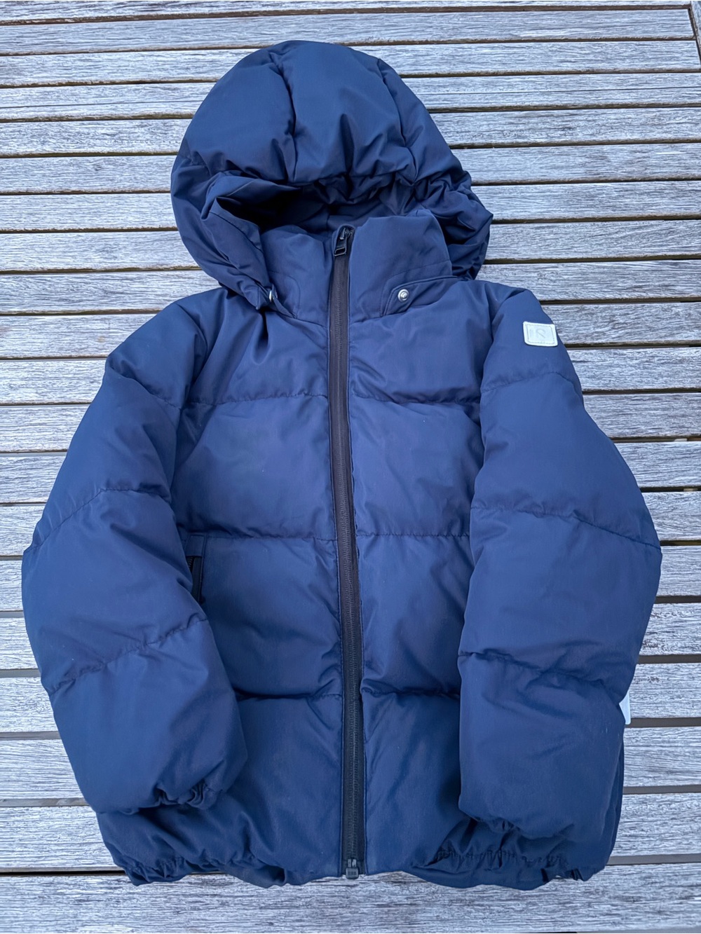 Reima Boys Navy Puff Jacket with Hood Size 6